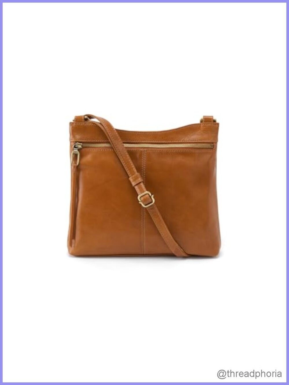 HOBO Cambel Crossbody Bag - Leather, Zip Closure, Phone Pocket